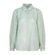 Esqualo blouse Blouse basic fancy plumetis Sp24.14025/357 pistache Esq...