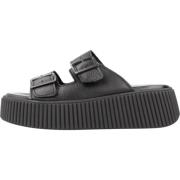 Sliders Tamaris , Black , Dames