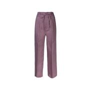 Wide Trousers Erika Cavallini , Purple , Dames