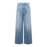 Wide Jeans Diesel , Blue , Dames