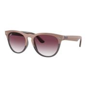 Stylish Sungles in Transparent Beige/Light Violet Ray-Ban , Beige , Un...