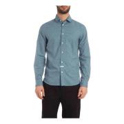 Minitiger Slim Fit Shirt Kenzo , Blue , Heren