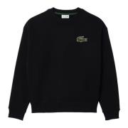 Heren Zwarte Sweatshirt Sh6405 Lacoste , Black , Heren