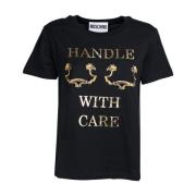 T-Shirts Moschino , Black , Dames