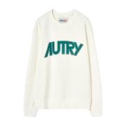 Witte Sweater met Bedrukt Ontwerp Autry , White , Dames