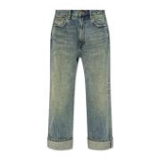Jeans met een vintage-effect R13 , Blue , Dames