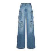 Wide Jeans Ballantyne , Blue , Dames