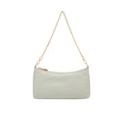 Grained Leather Mini Bag in Celadon Green Coccinelle , Green , Dames