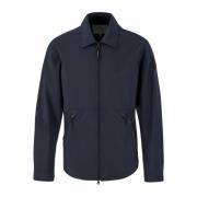 Blauwe Soft Shell Overshirt Woolrich , Blue , Heren