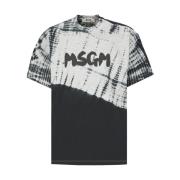 T-Shirts Msgm , Gray , Heren