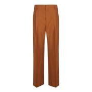 Wide Trousers Saulina , Brown , Dames