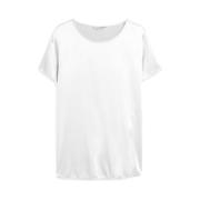 Zijden Elastische Crewneck Blouse Max Mara , White , Dames