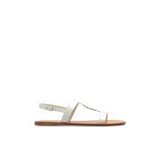 Leven sandalen Salvatore Ferragamo , Beige , Dames