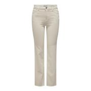 Flared Slit Pant in Pumice Stone Only , Beige , Dames