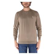 Crewneck Gebreide Trui voor Mannen U.s. Polo Assn. , Brown , Heren