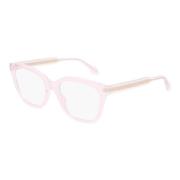 Transparent Light Pink Eyewear Frames Gucci , Pink , Dames
