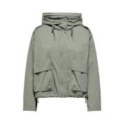 Korte Parka Jas in Hedge Green Only , Green , Dames