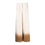 Witte High-Rise Wide Leg Jeans Alanui , White , Dames