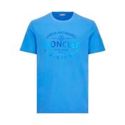 T-Shirts Moncler , Blue , Heren