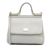 Pre-owned Leather handbags Dolce & Gabbana Pre-owned , White , Dames