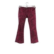 Pre-owned Cotton bottoms Balmain Pre-owned , Red , Dames