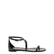 Flat Sandals Alexander McQueen , Black , Dames