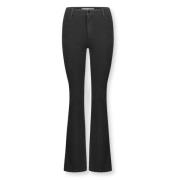 Zwarte flared jeans Jane Homage , Black , Dames