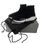 Pre-owned Polyester sneakers Balenciaga Vintage , Black , Dames