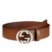 Bruin leren herenriem Gucci , Brown , Dames