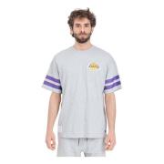 LA Lakers NBA Arch Graphic T-shirt New Era , Gray , Heren