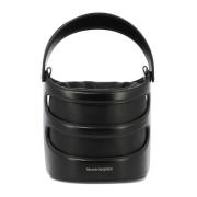 The Rise Bucket Bag Leer Alexander McQueen , Black , Dames