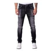 Slim-Fit Jeans voor Moderne Man My Brand , Black , Heren