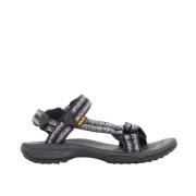 Platte zomersandalen voor vrouwen Teva , Black , Dames