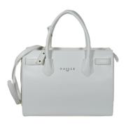 Witte Maxi Shopper Handtas met Logo Gaëlle Paris , White , Dames