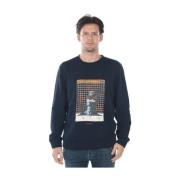 Pop Art Sky Sweatshirt Hoodie Daniele Alessandrini , Blue , Heren