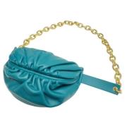 Pre-owned Leather crossbody-bags Bottega Veneta Vintage , Blue , Dames