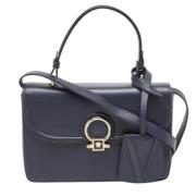 Pre-owned Suede handbags Versace Pre-owned , Blue , Dames