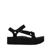 Flat Sandals Teva , Black , Dames