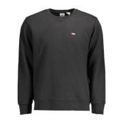 Zwarte Katoenen Sweatshirt Levi's , Black , Heren