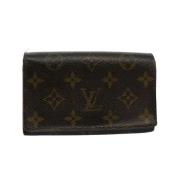 Pre-owned Canvas wallets Louis Vuitton Vintage , Black , Dames