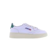 Lage Wit/Groene Sneakers Autry , White , Dames