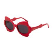 Stijlvolle Rode zonnebril Marni , Red , Dames