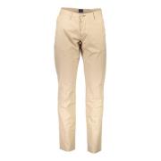 Beige Katoenen Jeans Broek, 4 Zakbroek Gant , Beige , Heren