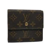 Pre-owned Canvas wallets Louis Vuitton Vintage , Brown , Dames