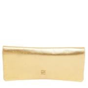 Pre-owned Leather clutches Carolina Herrera Pre-owned , Yellow , Dames