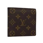 Pre-owned Coated canvas wallets Louis Vuitton Vintage , Brown , Dames