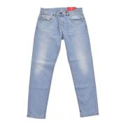 Blauwe Slim Fit Denim Jeans Diesel , Blue , Heren