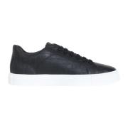 Elegant Zwart Witte Zool Sneakers Hide&Jack , Black , Heren