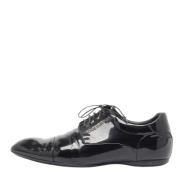 Pre-owned Leather flats Louis Vuitton Vintage , Black , Heren