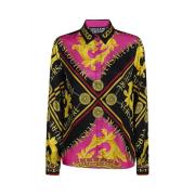 Fucsia Shirts voor Vrouwen Versace Jeans Couture , Pink , Dames
